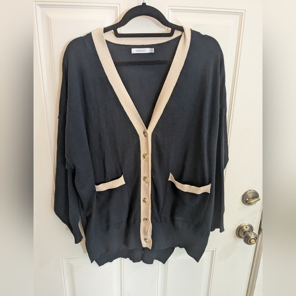 Mersea The Anywhere Navy Cardigan - Picture 2 of 4